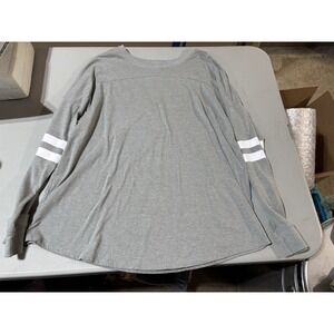 Flirtitude Active‎ Women's Long Sleeve Light Gray Crew Neck Tee Size XXL